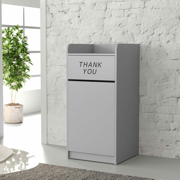 Flash Furniture Sony Wood Tray Top Receptacle in Gray MT-M8520-TRA-GRY-GG - main